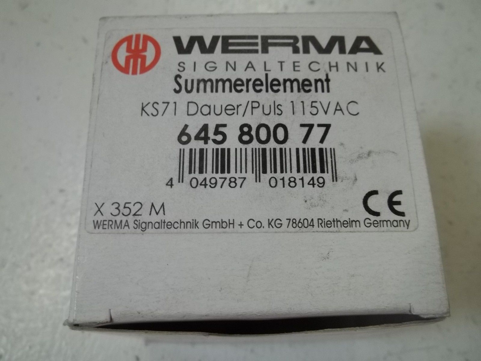 WERMA 64580077 BUZZER ELEMENT  NSMP