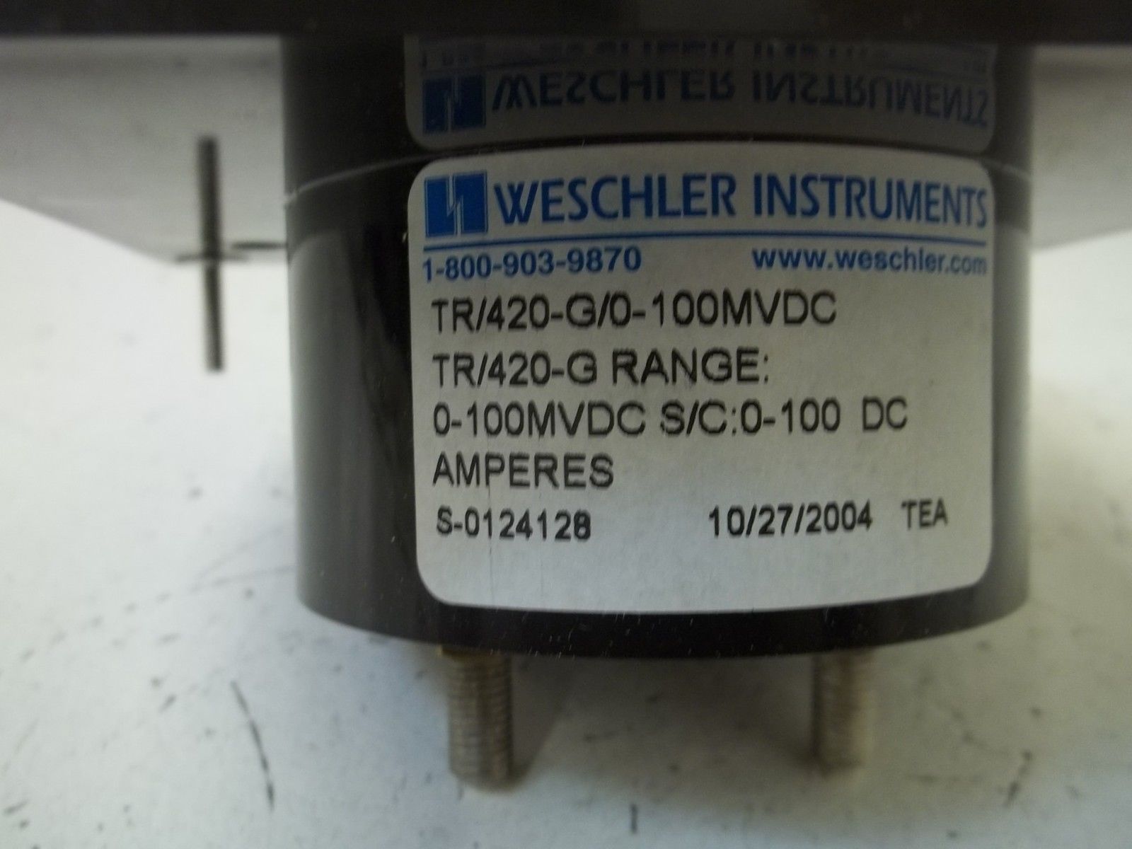 WESCHLER INSTRUMENT TR/420-G/0-100MVDC 0-100 PANEL METER NSMP