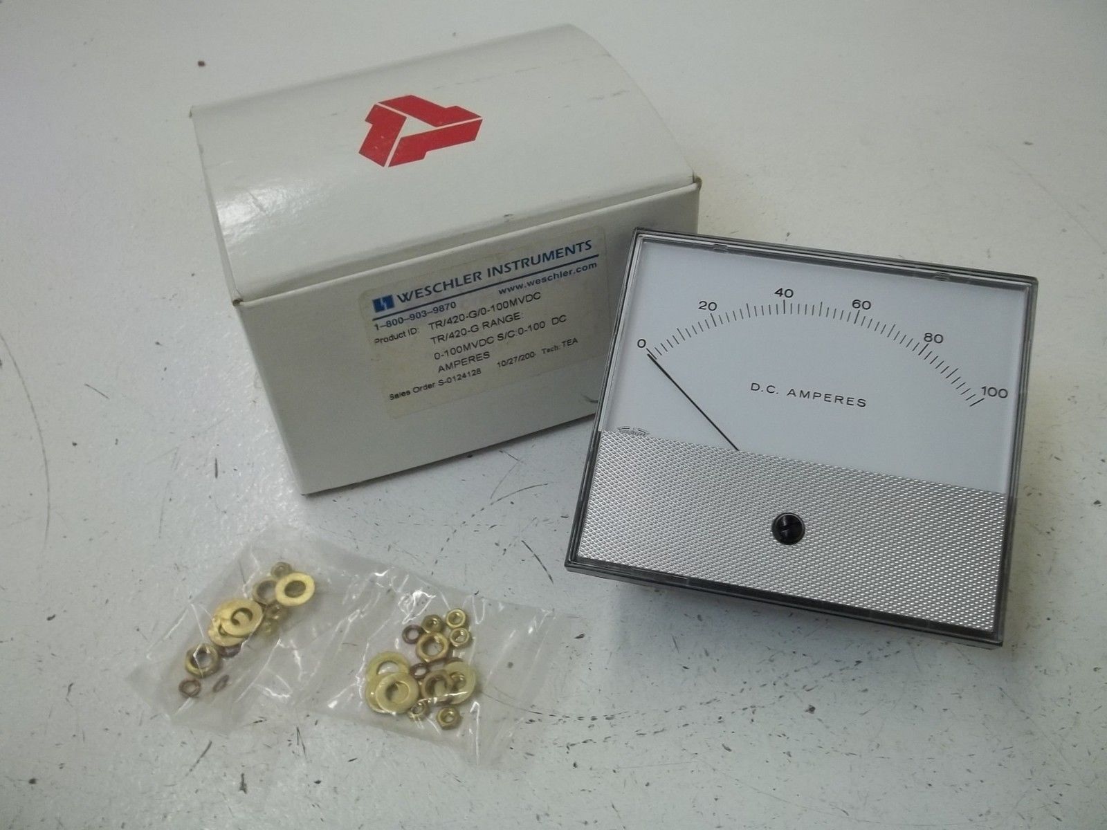 WESCHLER INSTRUMENT TR/420-G/0-100MVDC 0-100 PANEL METER NSMP