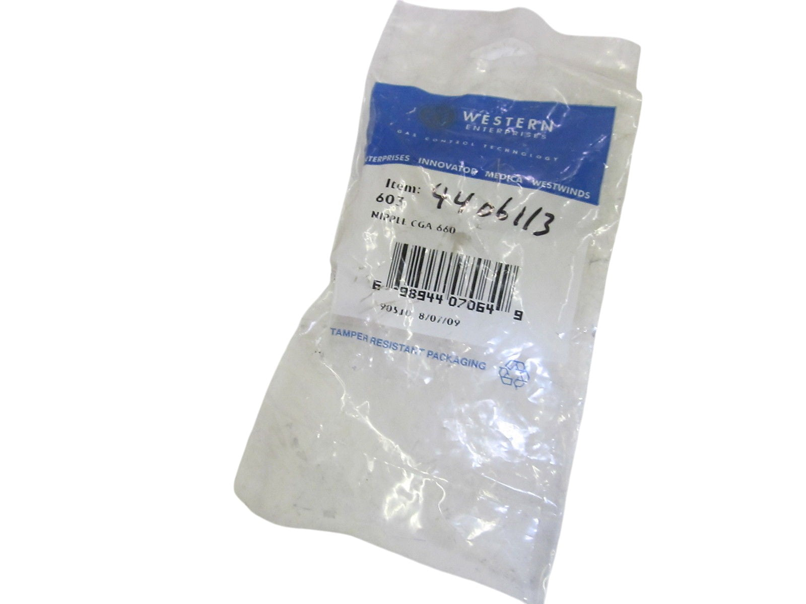 WESTERN ENTERPRISES 603 NIPPLE CGA 660 NSMP