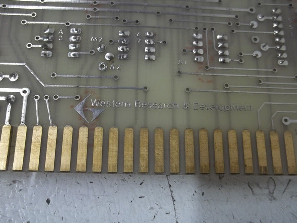 WESTERN RESEARCH & DEVELOPMENT WPC100720M1 CIRCUIT  BOARD UNMP