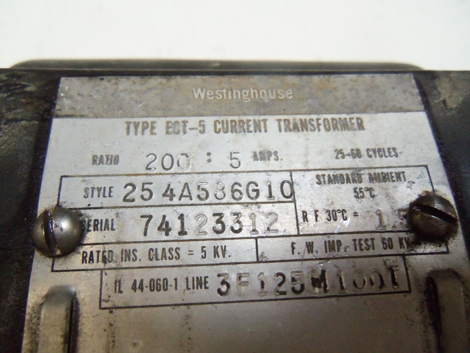 WESTINGHOUSE 254A586G10 UNMP