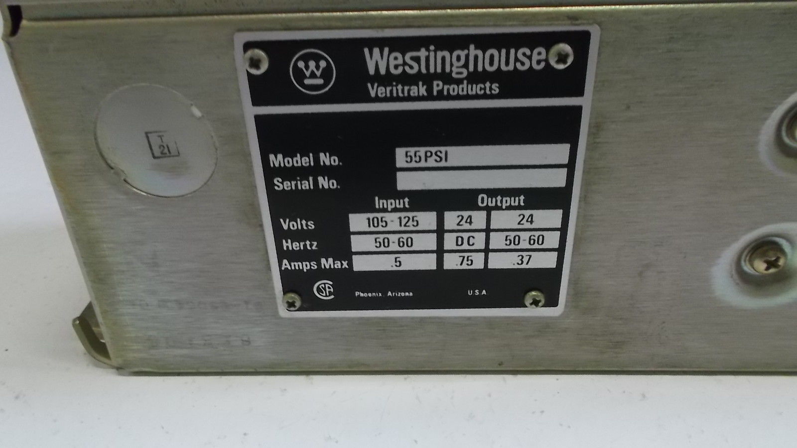 WESTINGHOUSE 55PSI UNMP