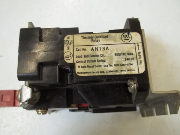 WESTINGHOUSE AN13A RELAY UNMP