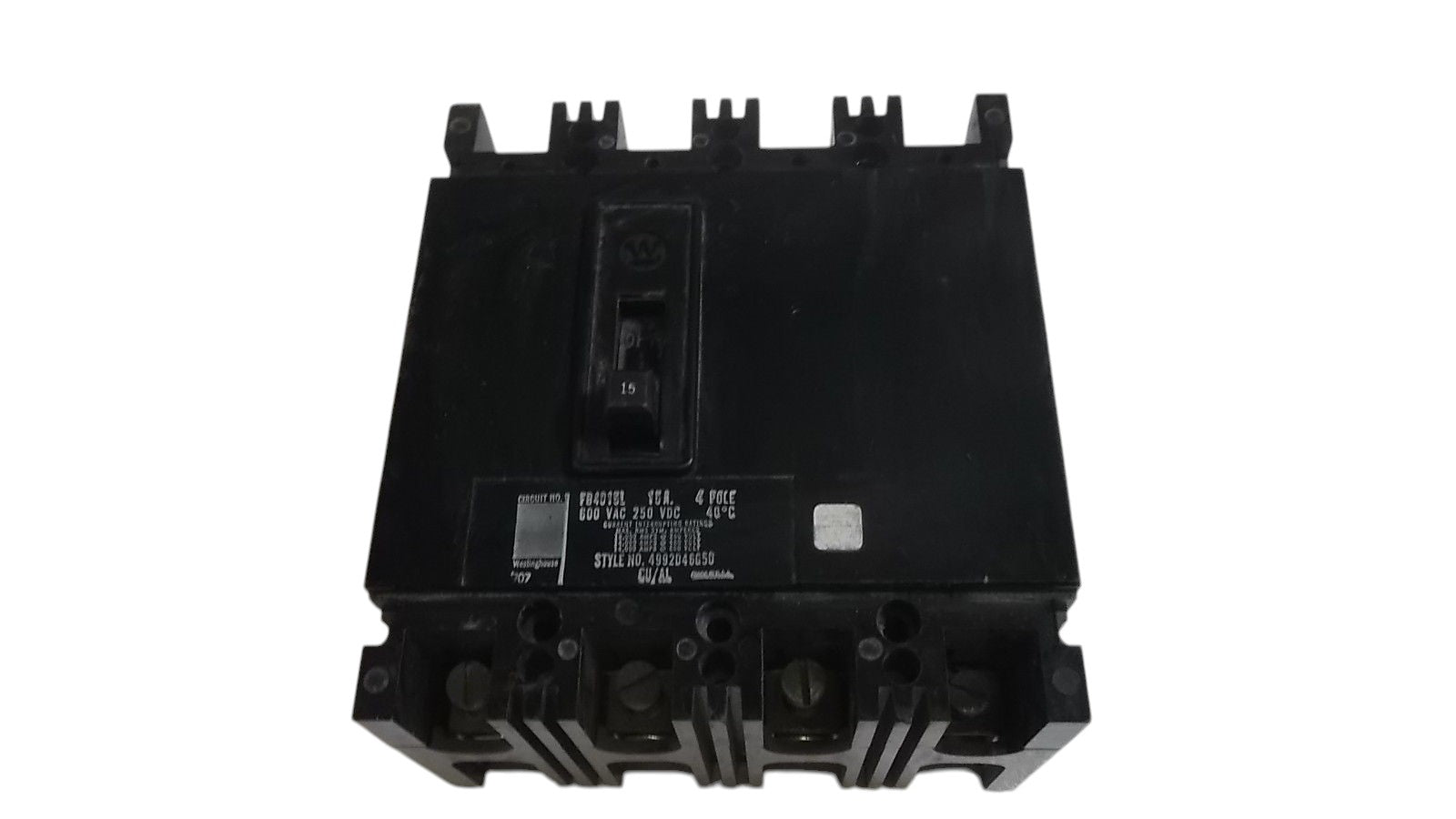 WESTINGHOUSE CIRCUIT BREAKER FB4015L NSNP