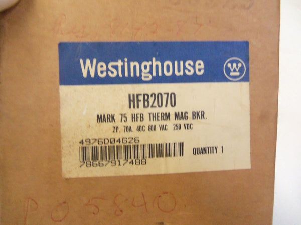 WESTINGHOUSE CIRCUIT BREAKER HFB2070 NSMP