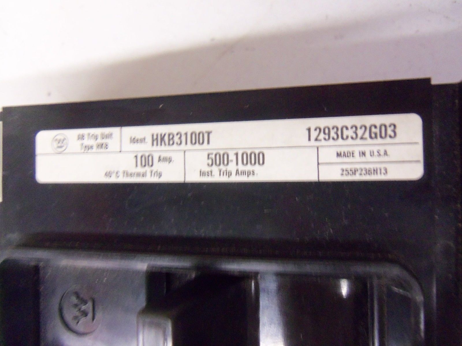 WESTINGHOUSE KB3100 CIRCUIT BREAKER 100A NSMP