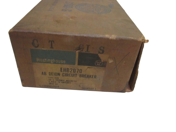 WESTINGHOUSE EHB2070 AB DEION CIRCUIT BREAKER NSMP