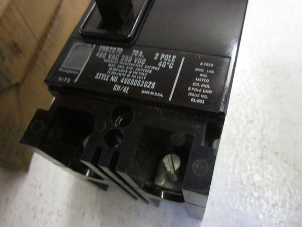 WESTINGHOUSE EHB2070 AB DEION CIRCUIT BREAKER NSMP