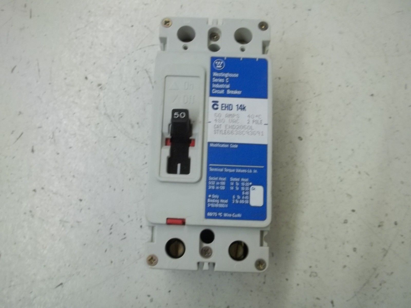 WESTINGHOUSE EHD2050L CIRCUIT BREAKER NSMP