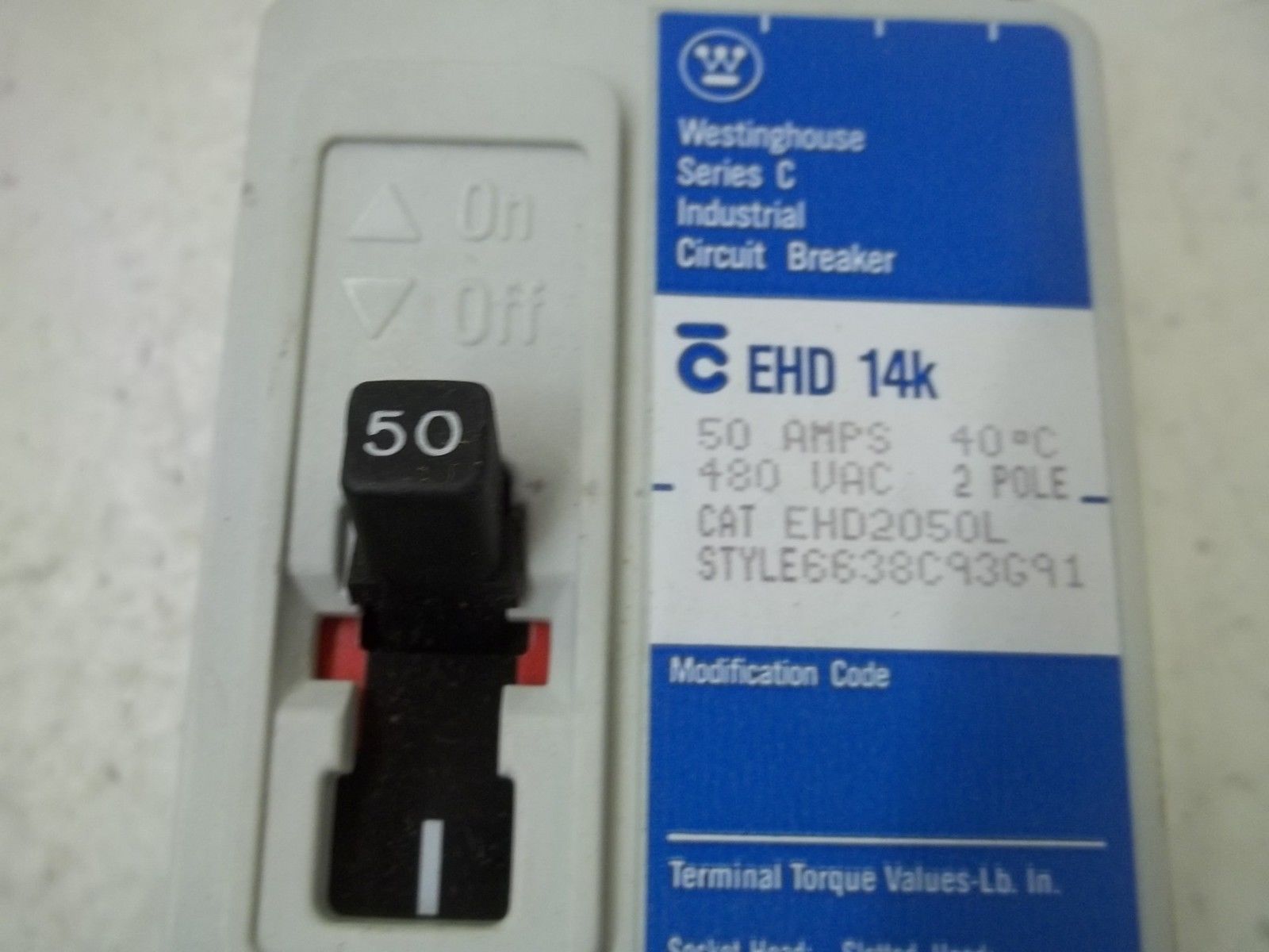 WESTINGHOUSE EHD2050L CIRCUIT BREAKER NSMP