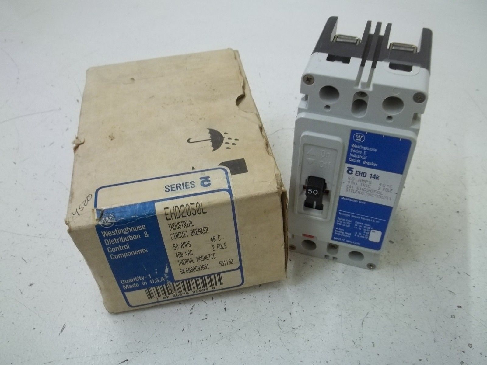 WESTINGHOUSE EHD2050L CIRCUIT BREAKER NSMP