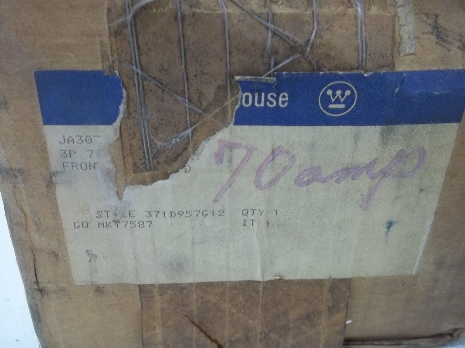 WESTINGHOUSE JA3070 CIRCUIT BREAKER NSMP