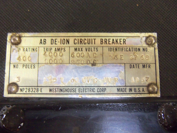 WESTINGHOUSE NP28328-E CIRCUIT BREAKER UNMP