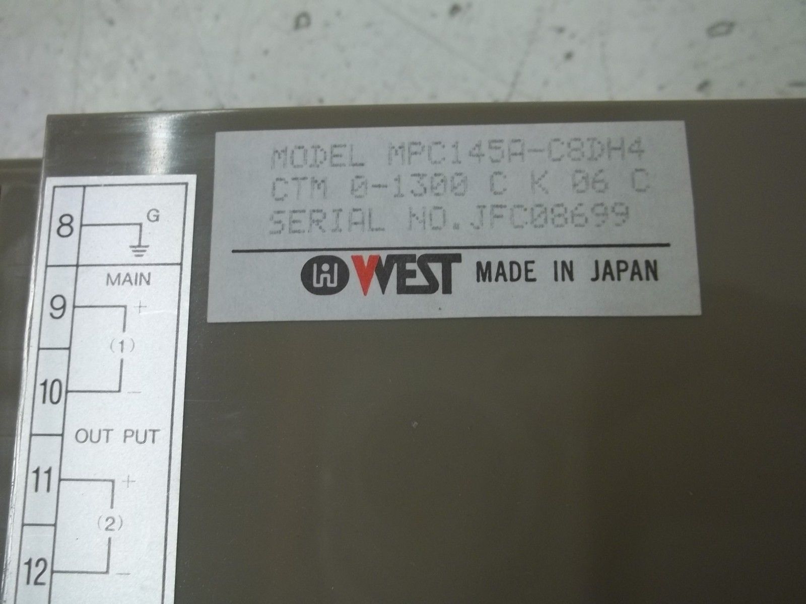 WEST MPC145A-C8DH4 TEMPERATURE CONTROLLER NSMP
