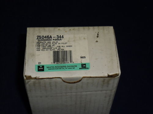 WHITE-RODGERS SOLENOID GAS VALVE 25D46A-344 *NEW IN BOX*