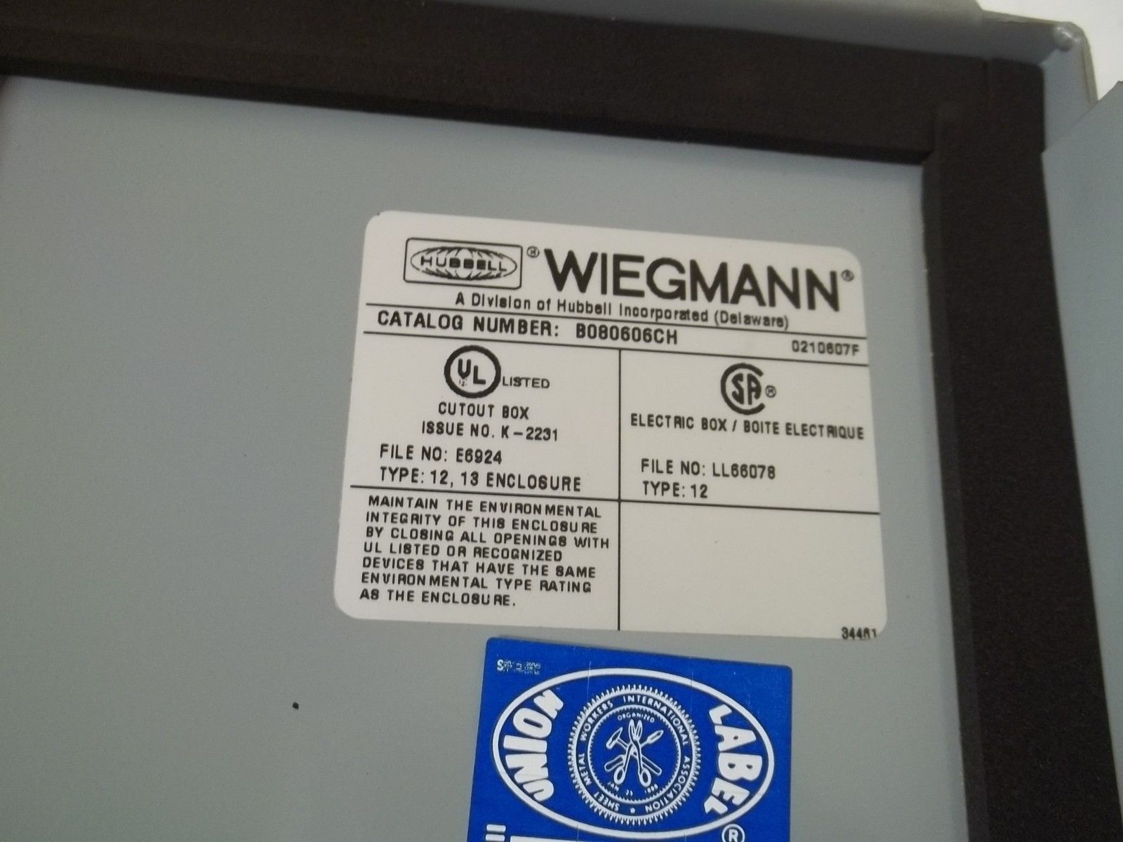 WIEGMANN B080606CH NSNP