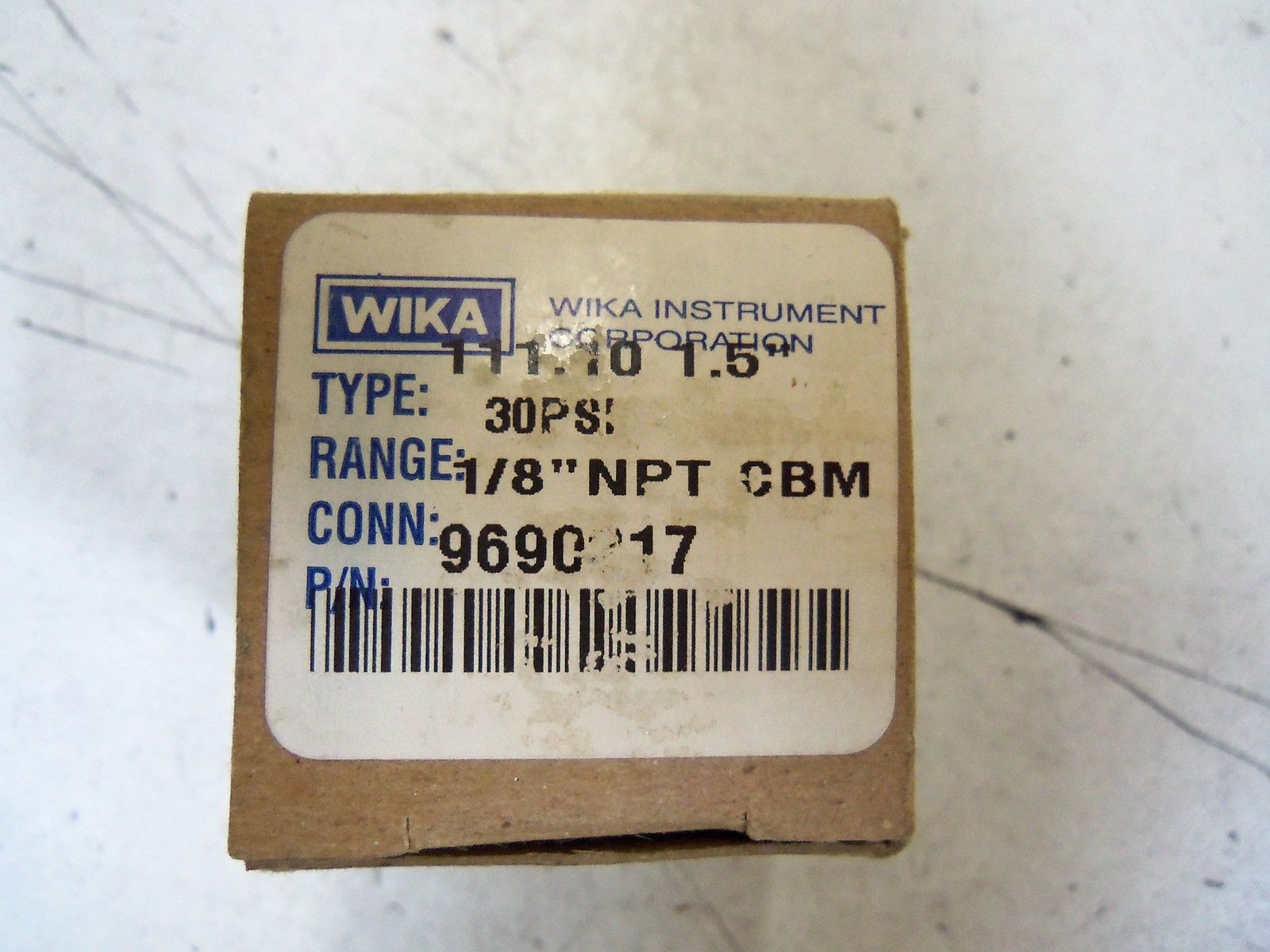 WIKA 1/8" NPT CBM 30PSI *NEW IN BOX*