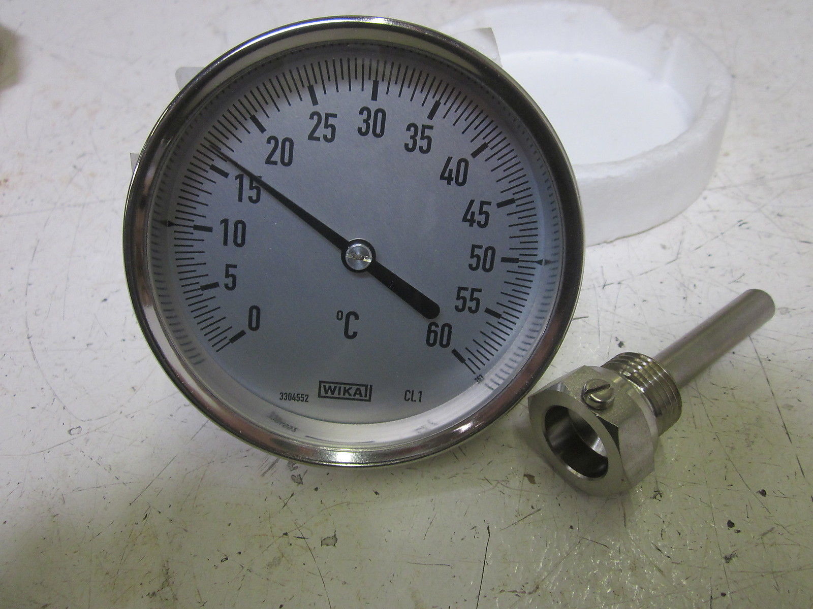 WIKA 3904091 TEMPERATURE GAUGE 0/60 DEGREE C NSNP