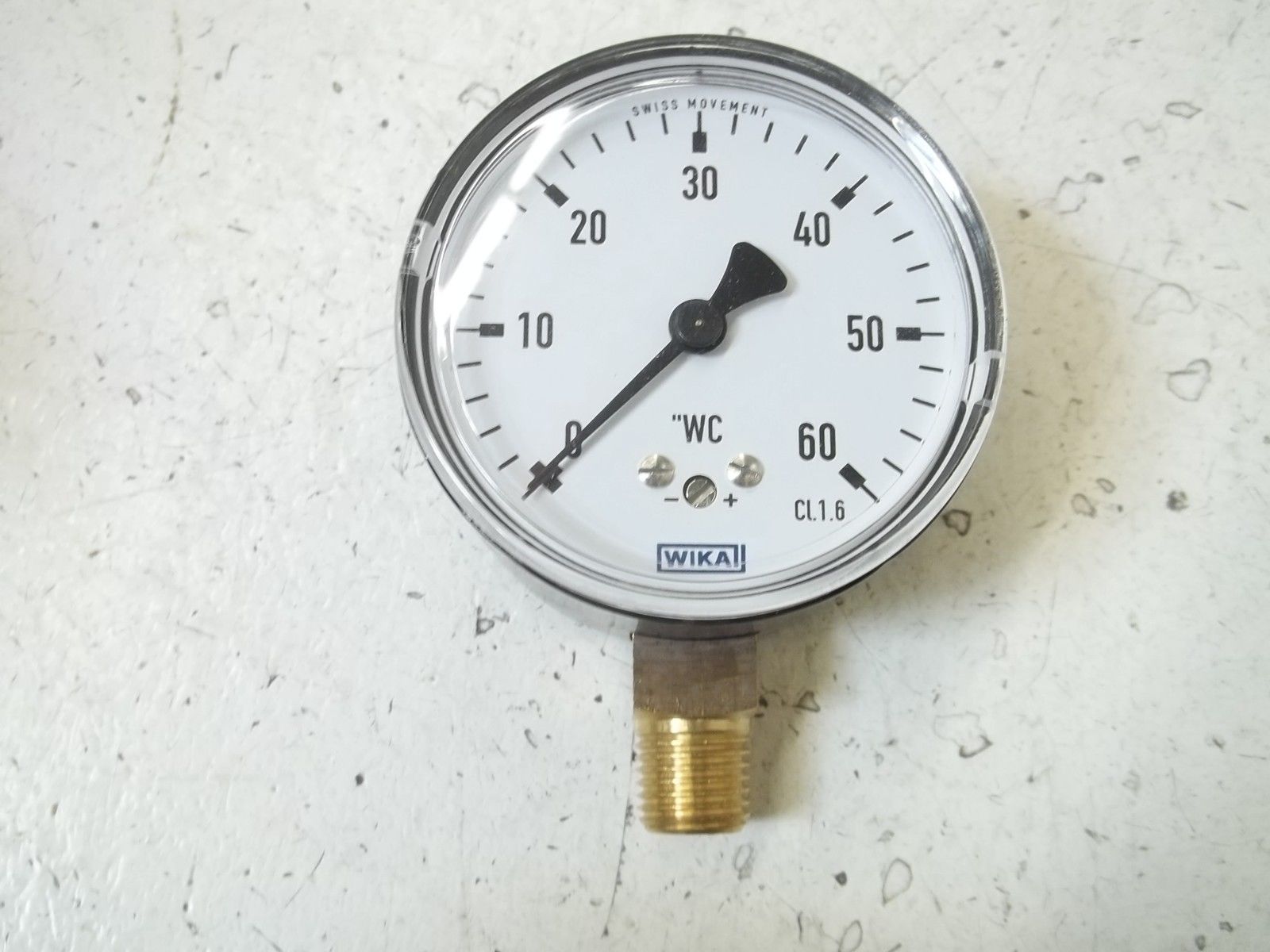 WIKA 43528201 GAUGE 1/4" NPT 0-60 PSI NSMP