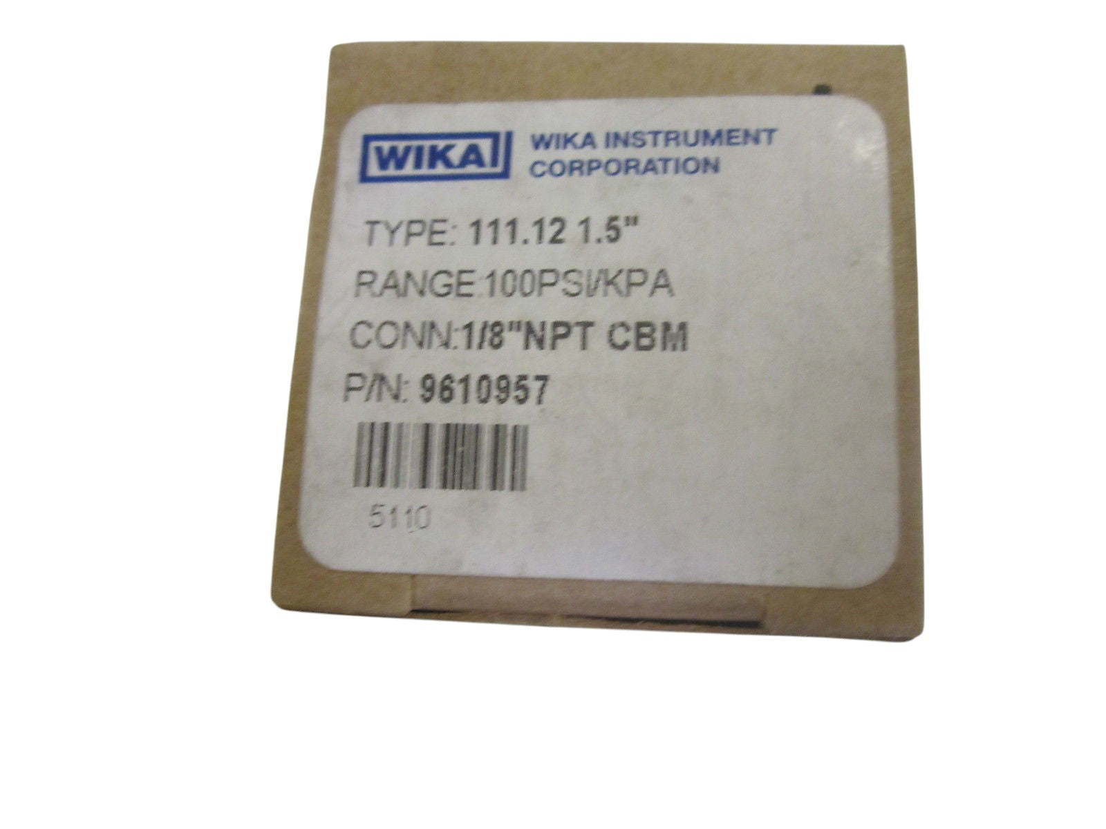WIKA 9610957 GAUGE 100PSI NSMP