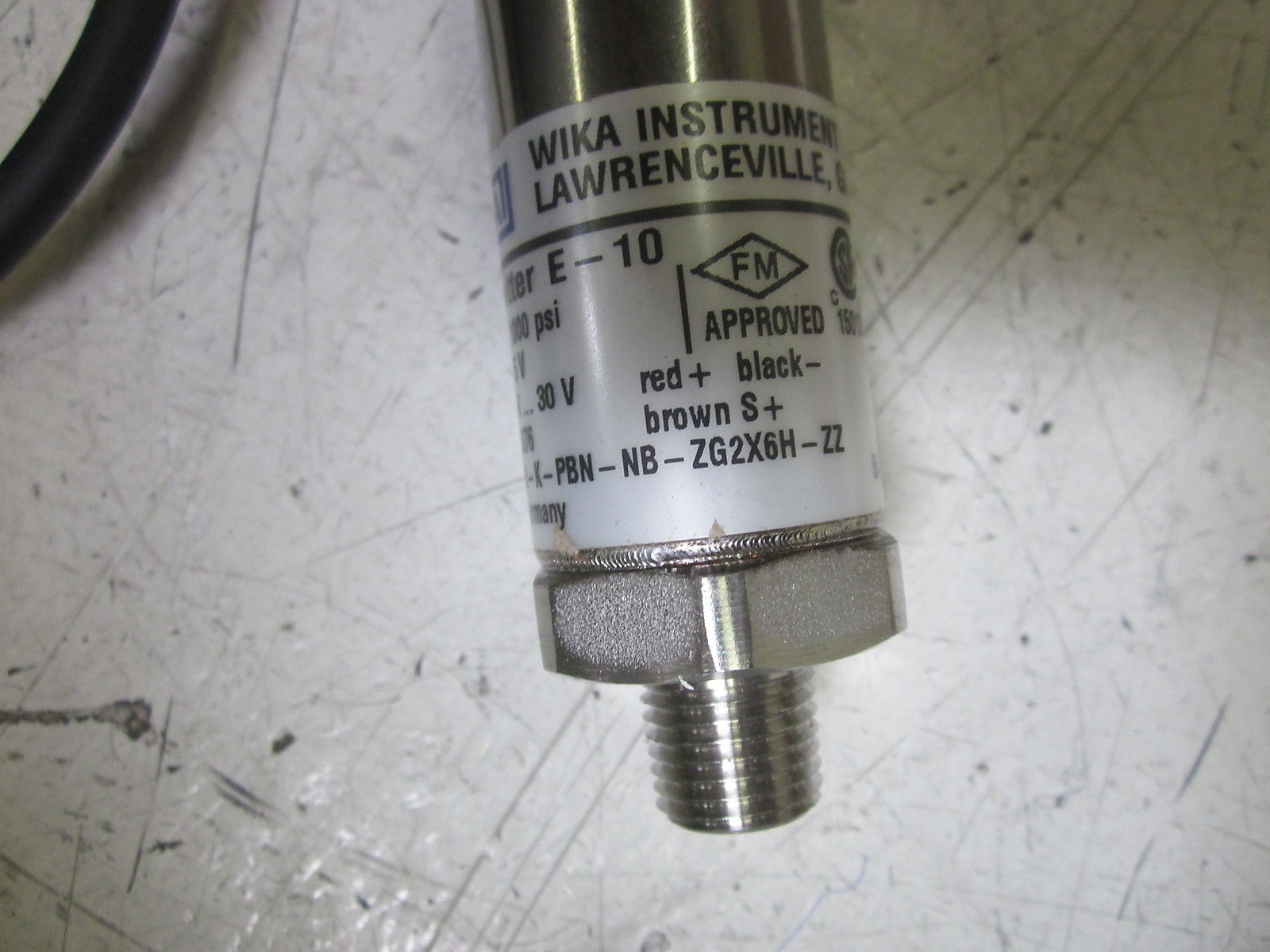 WIKA E-10-K-PBN-NB-ZG2X6H-ZZ PRESSURE TRANSMITTER 0-1000 PSI NSNP