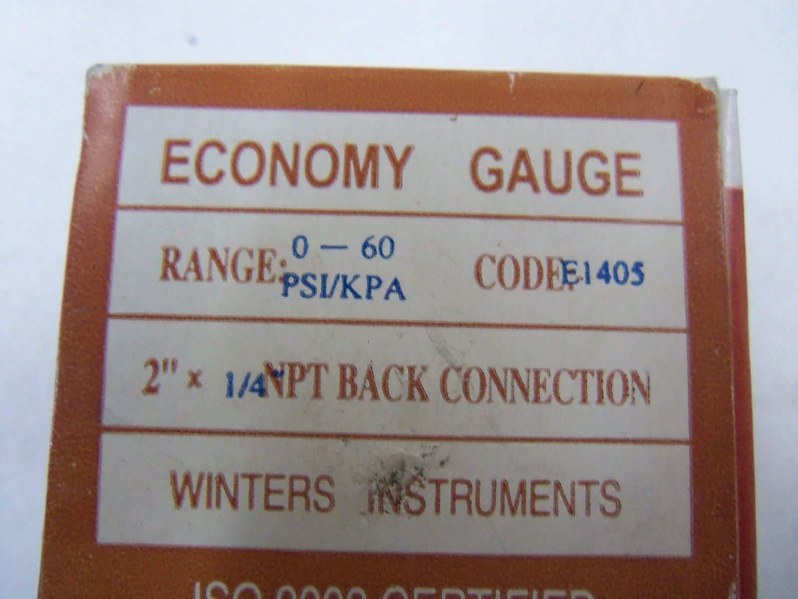 WINTERS E1405 GAUGE NSMP