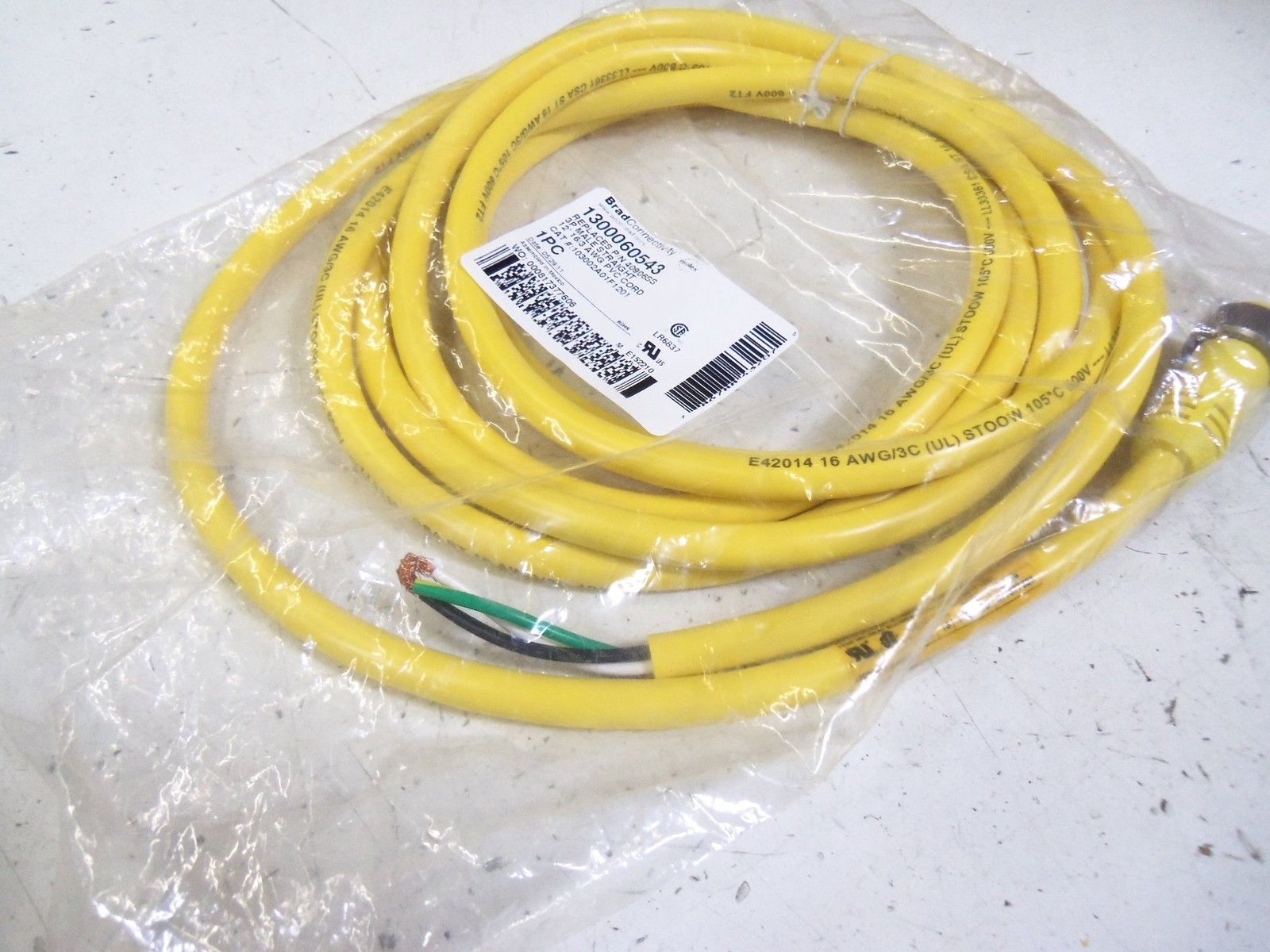 DANIEL WOODHEAD 103002A01F1201 1300060543 QUICK CONNECT CABLE 40906SS *NEW IN FACTORY BAG*