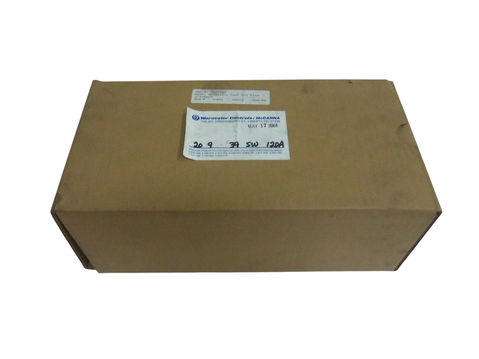 WORCESTER 20939SW120AR6 ACTUATOR NSMP