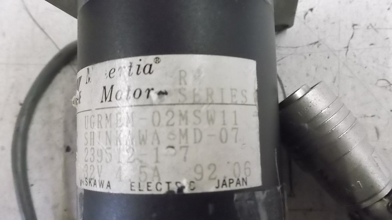 YASKAWA UGRMEM-02MSW11 MOTOR UNMP