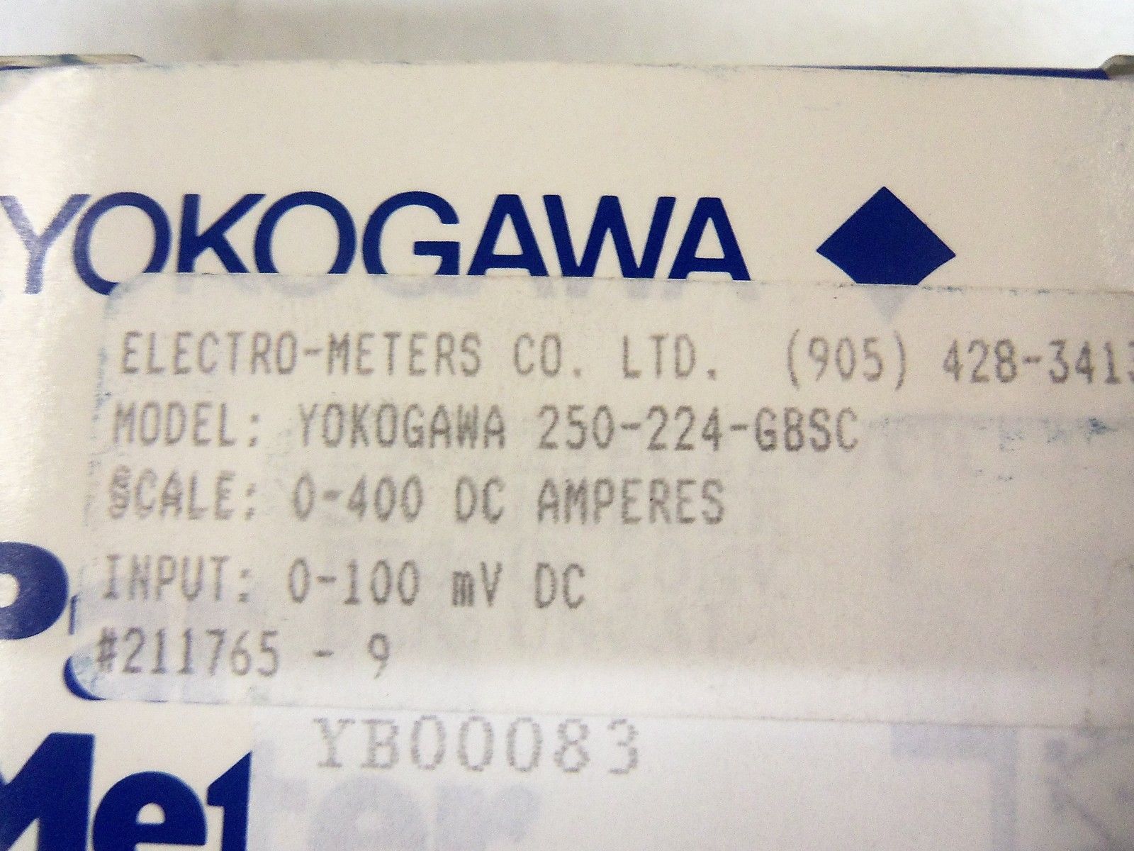 YOKOGAWA 250-224-GBSC *NEW IN BOX*