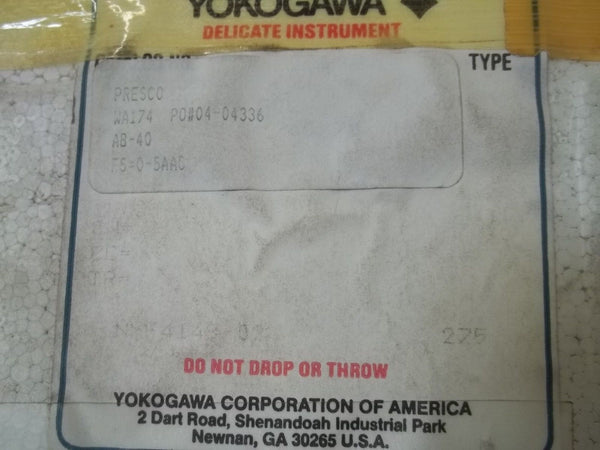 YOKOGAWA AB-40 PANEL METER 0-200 NSMP