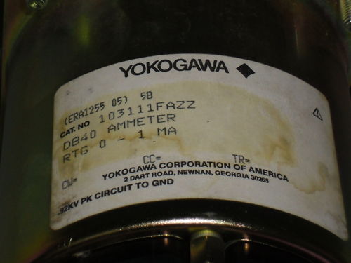 YOKOGAWA AMMETER 103111FAZZ *USED*