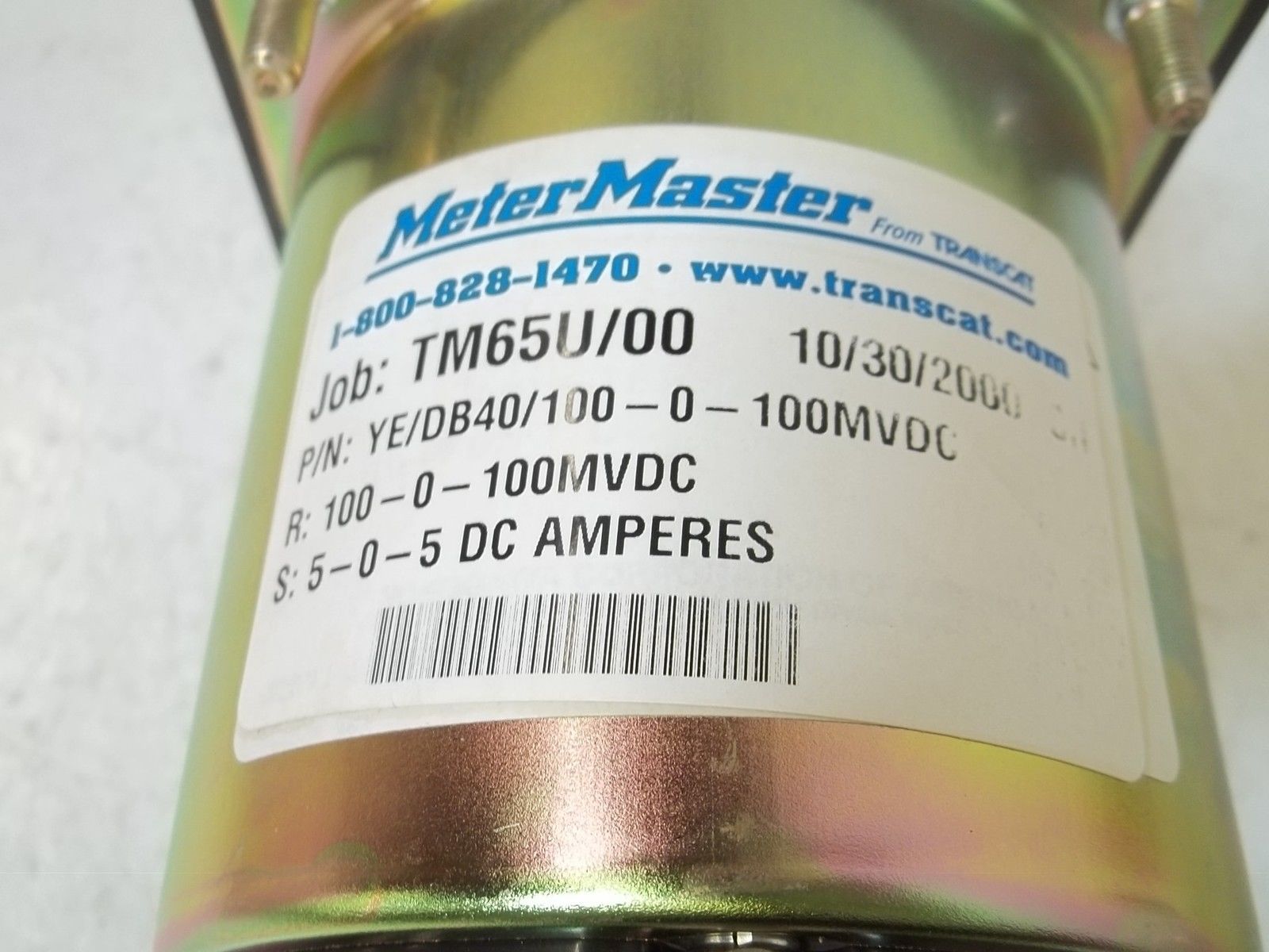 YOKOGAWA YE/DB40/100-0-100MVDC PANEL METER 5-0-5 NSMP