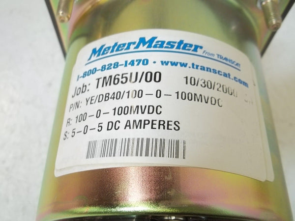 YOKOGAWA YE/DB40/100-0-100MVDC PANEL METER 5-0-5 NSMP