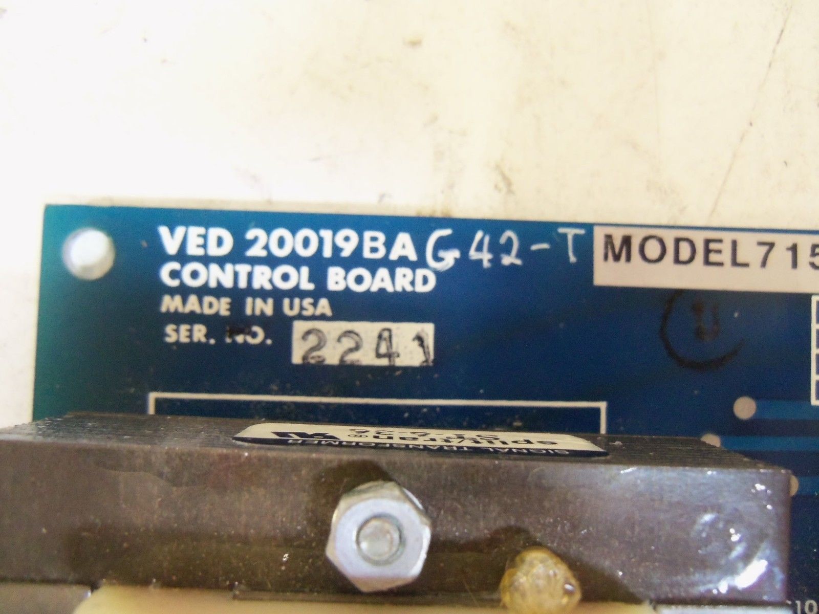 ZOLTMAN DRIVER BOARD VED20019BAG42-T *USED*