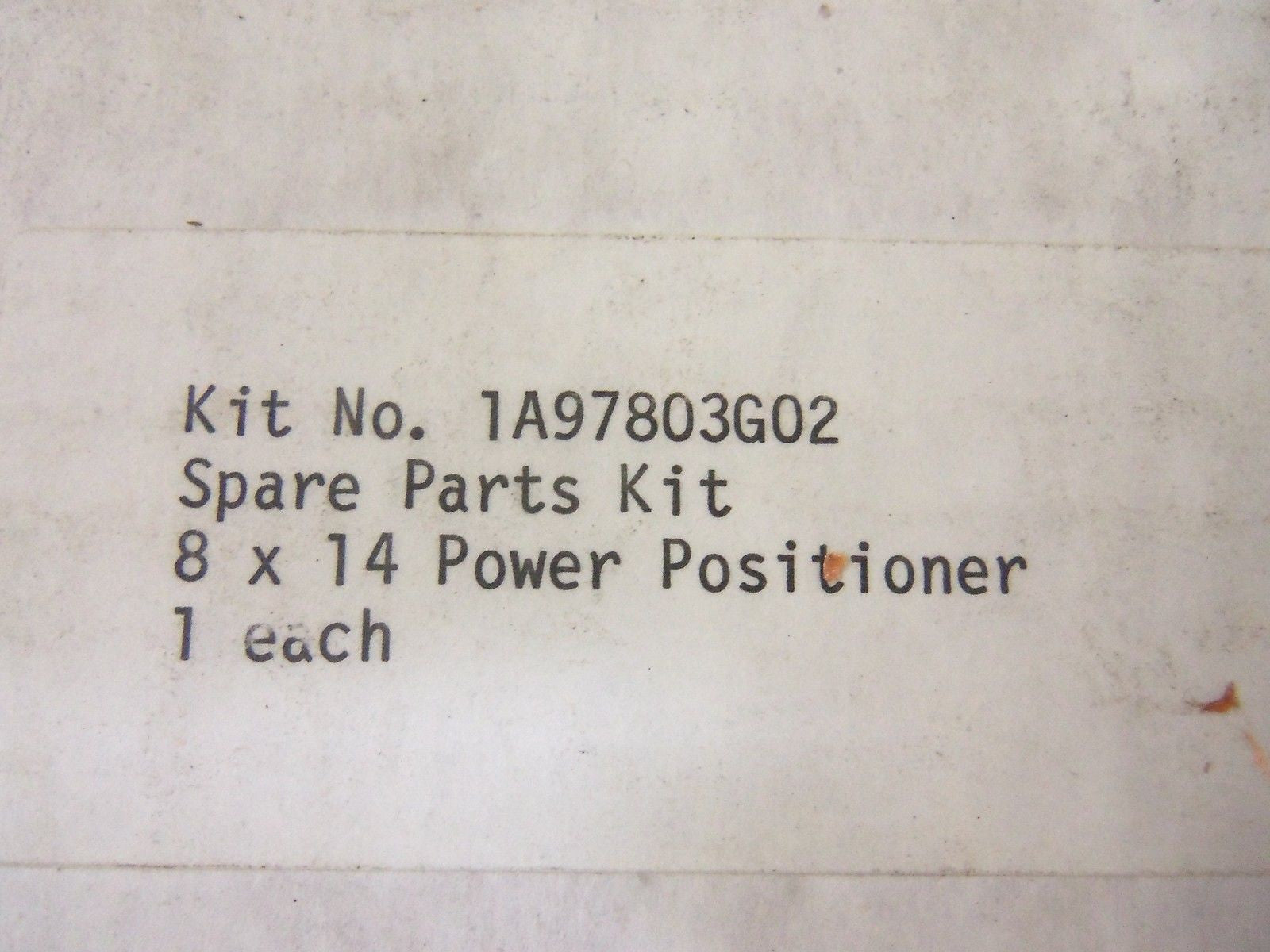 1A97803G02 SPARE PARTS KIT FOR POWER POSITIONER *NEW IN A  BOX*