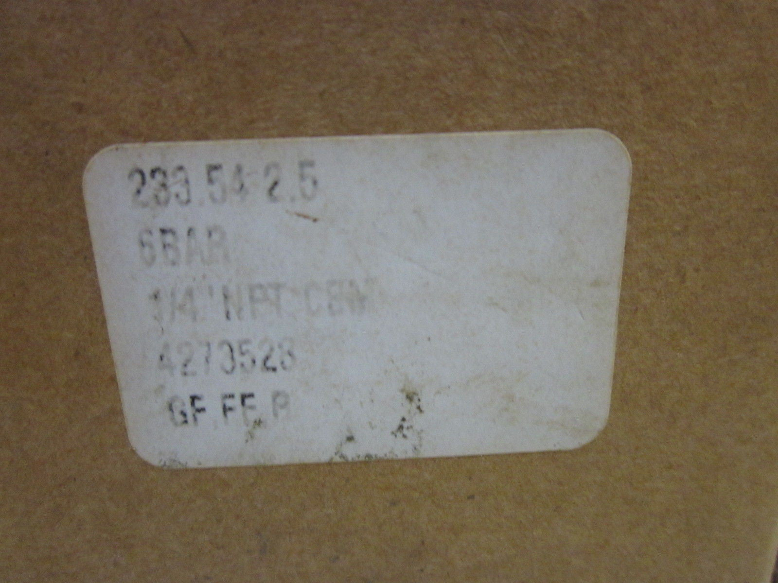 WIKA 233.54.2.5 6 BAR *NEW IN BOX*