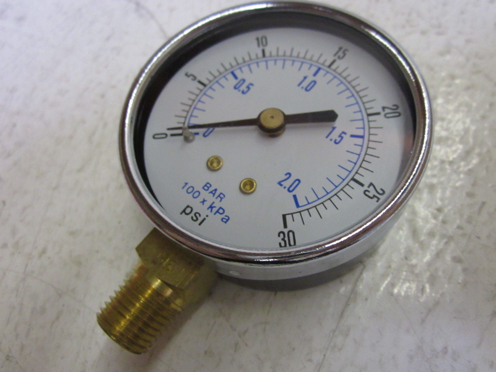 INDUSTRIAL MRO BAR 100XKPA PSI PRESSURE GAUGE *NEW IN BOX*