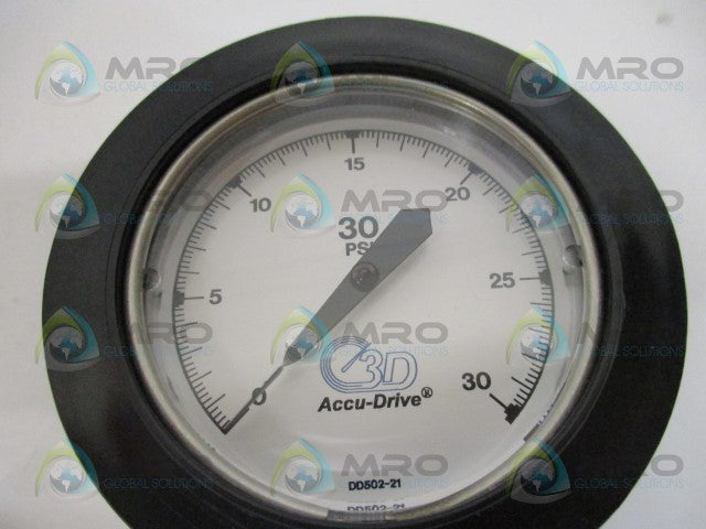3D INSTRUMENTS 25502-21B11 PRESSURE GAUGE 0-30 PSIG *NEW IN BOX*