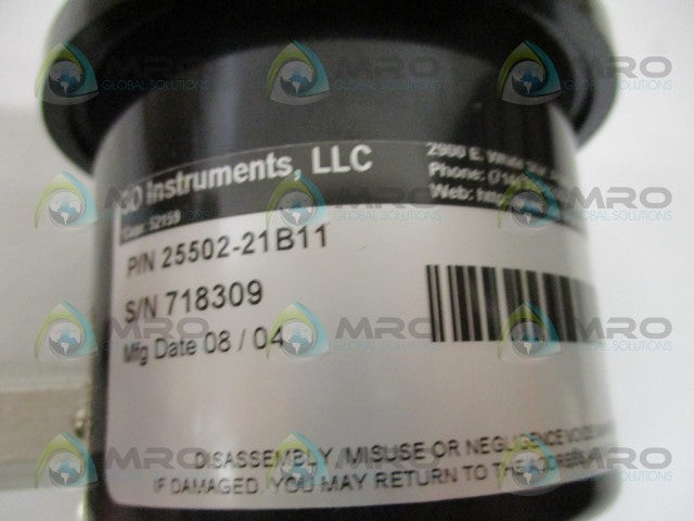 3D INSTRUMENTS 25502-21B11 PRESSURE GAUGE 0-30 PSIG *NEW IN BOX*