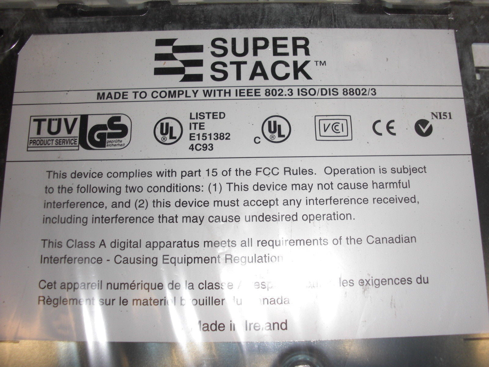 3COM SUPERSTACK 3C16981 SUPERSTACK SWITCH 3300 12 PORT *NEW IN THE BOX*