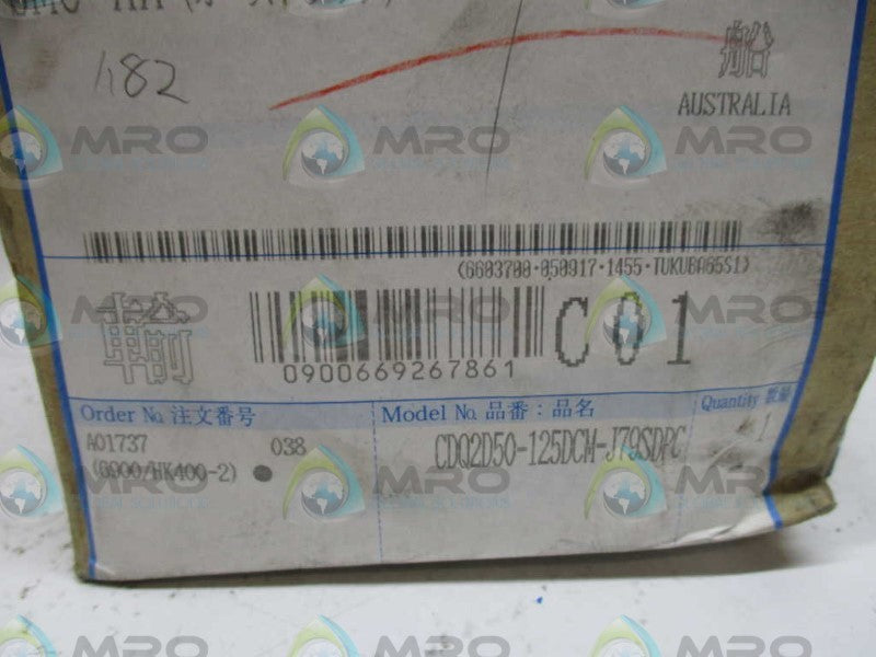 SMC CDQ2D50-125DCM-J79SDPC PNEUMATIC CYLINDER  NSMP