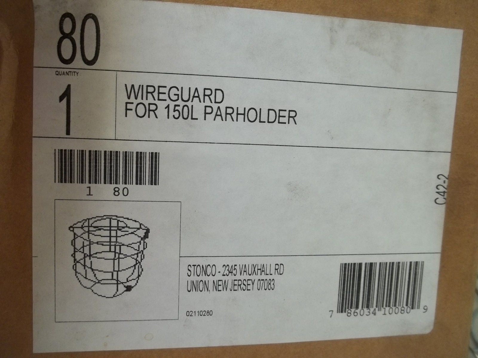 80 WIREGUARD FOR 150L PARHOLDER *NEW IN BOX*