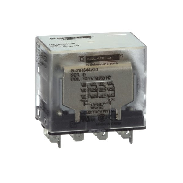 SQUARE D 8501RS44V20 SER. D 120V NEW IN SQUARE D PACKAGE NSMP