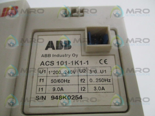 ABB ACS101-1K1-1 FREQUENCY CONVERTER DRIVE *USED*