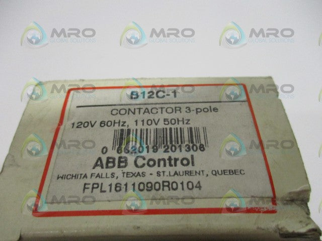 ABB B12C-1 CONTACTOR *NEW IN BOX*