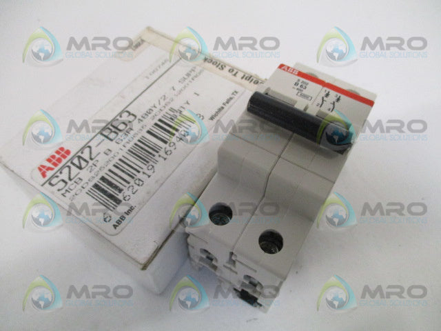 ABB S202-B63 CIRCUIT BREAKER 63A *NEW IN BOX*