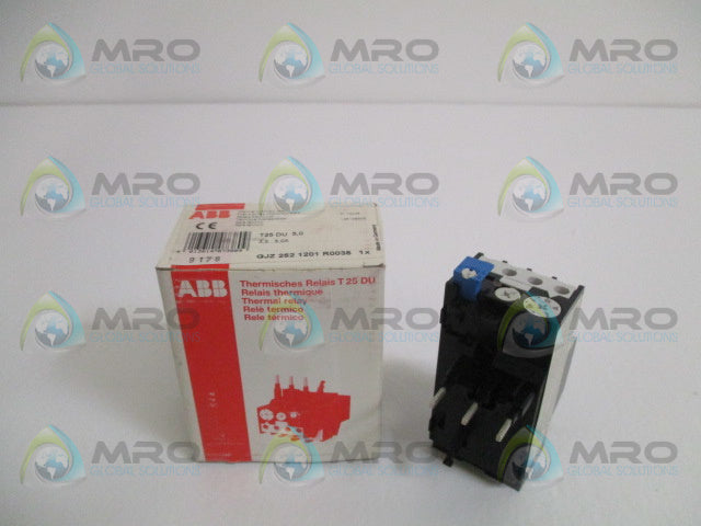 ABB T25DU5.0 GJZ2521201R0035 THERMAL OVERLOAD RELAY 3.5-5.0A *NEW IN BOX*