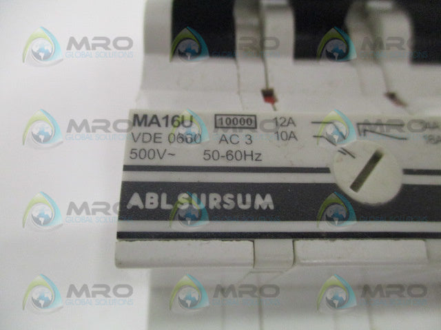 ABL SURSUM MA16U CIRCUIT BREAKER 10-16A *NEW NO BOX*